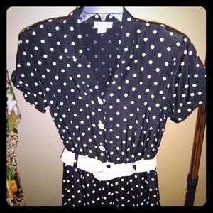 Vintage romper with shoulder pads